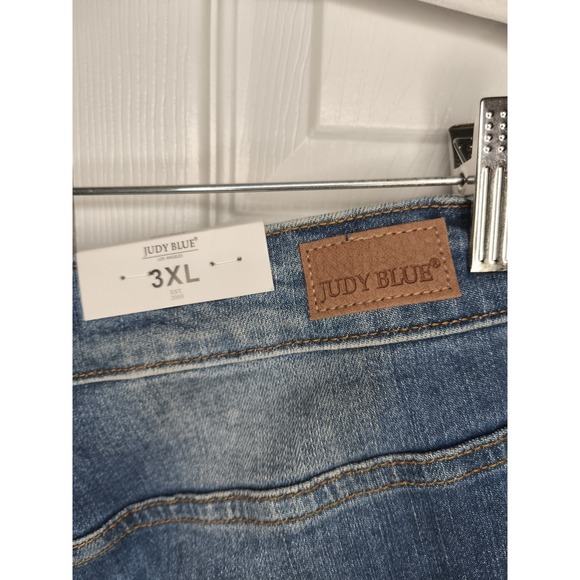 Judy Blue Shorts Women's 3XL Blue High Waist Tummy Control Top Denim‎ NWT - Picture 10 of 15